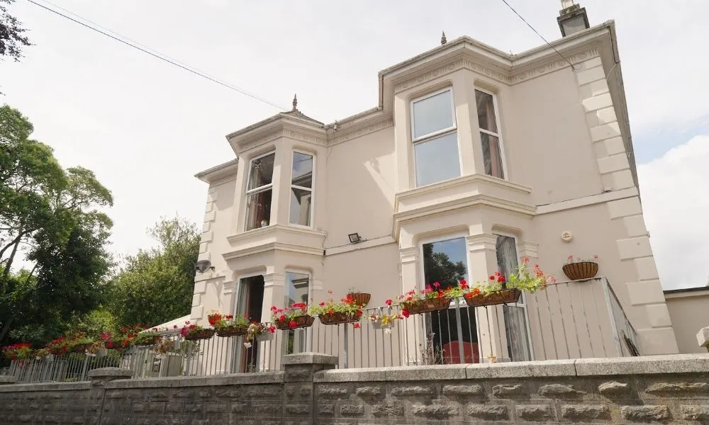 Care Home Plymouth - Exterior of Building - The Lawns Nursing and Residential Home